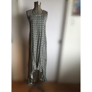 Rvca low high maxi dress size S